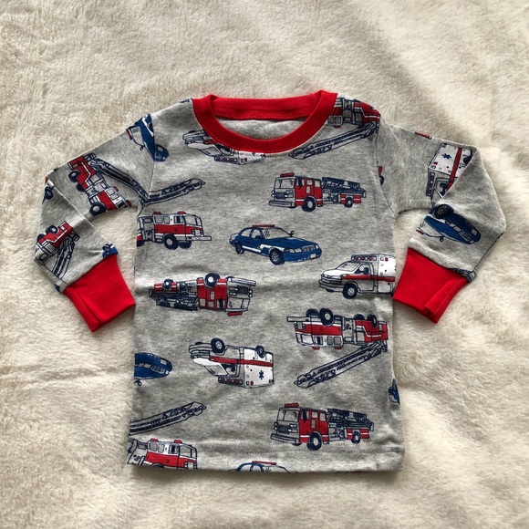 4pc Firefighter Baby Boys pajamas set - 12mths - Picture 4 of 8